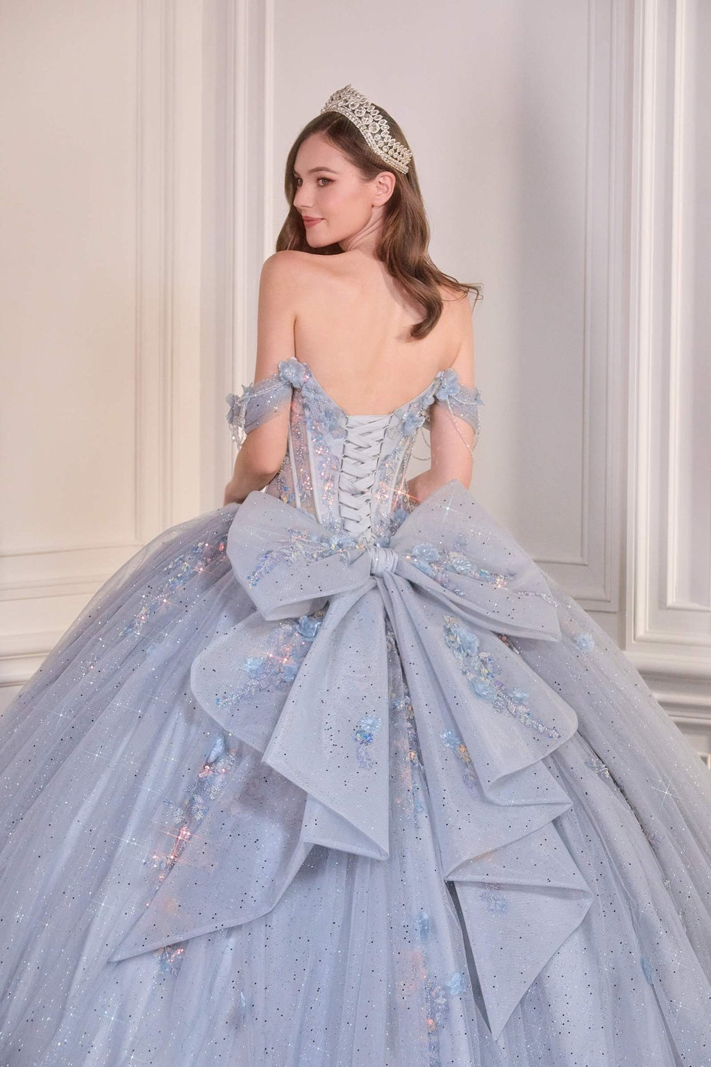 Ladivine 15728 Off Shoulder Quinceanera Ball Gown - Luzilly Bridal & Apparel