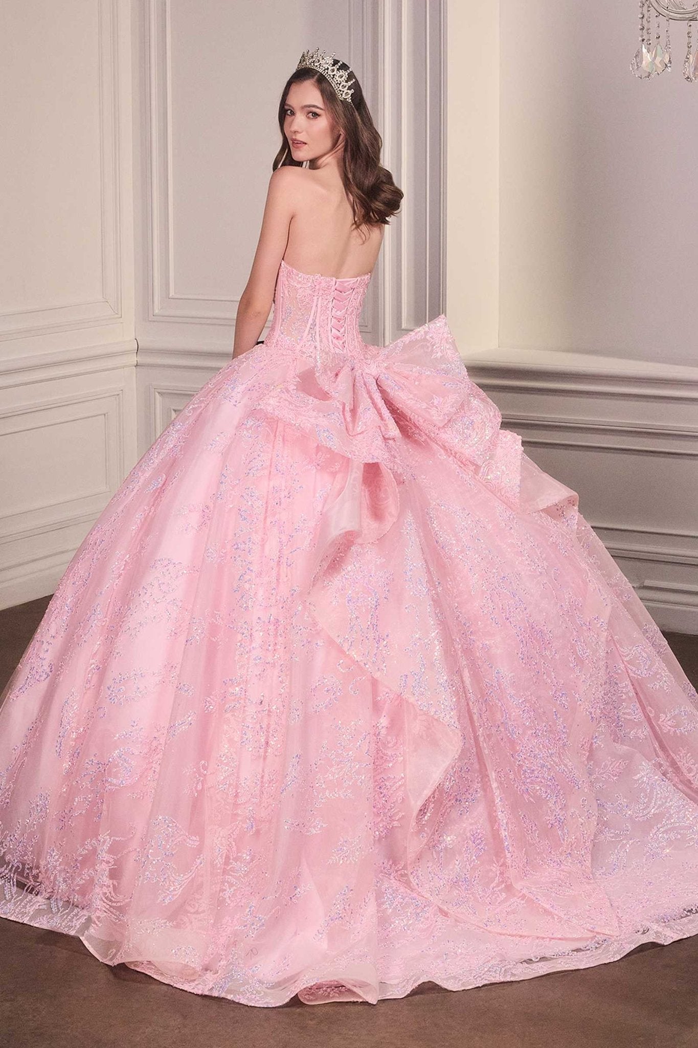 Ladivine 15732 Fairytale Strapless Sweetheart Cinderella Quinceanera Ball Gown - Luzilly Bridal & Apparel