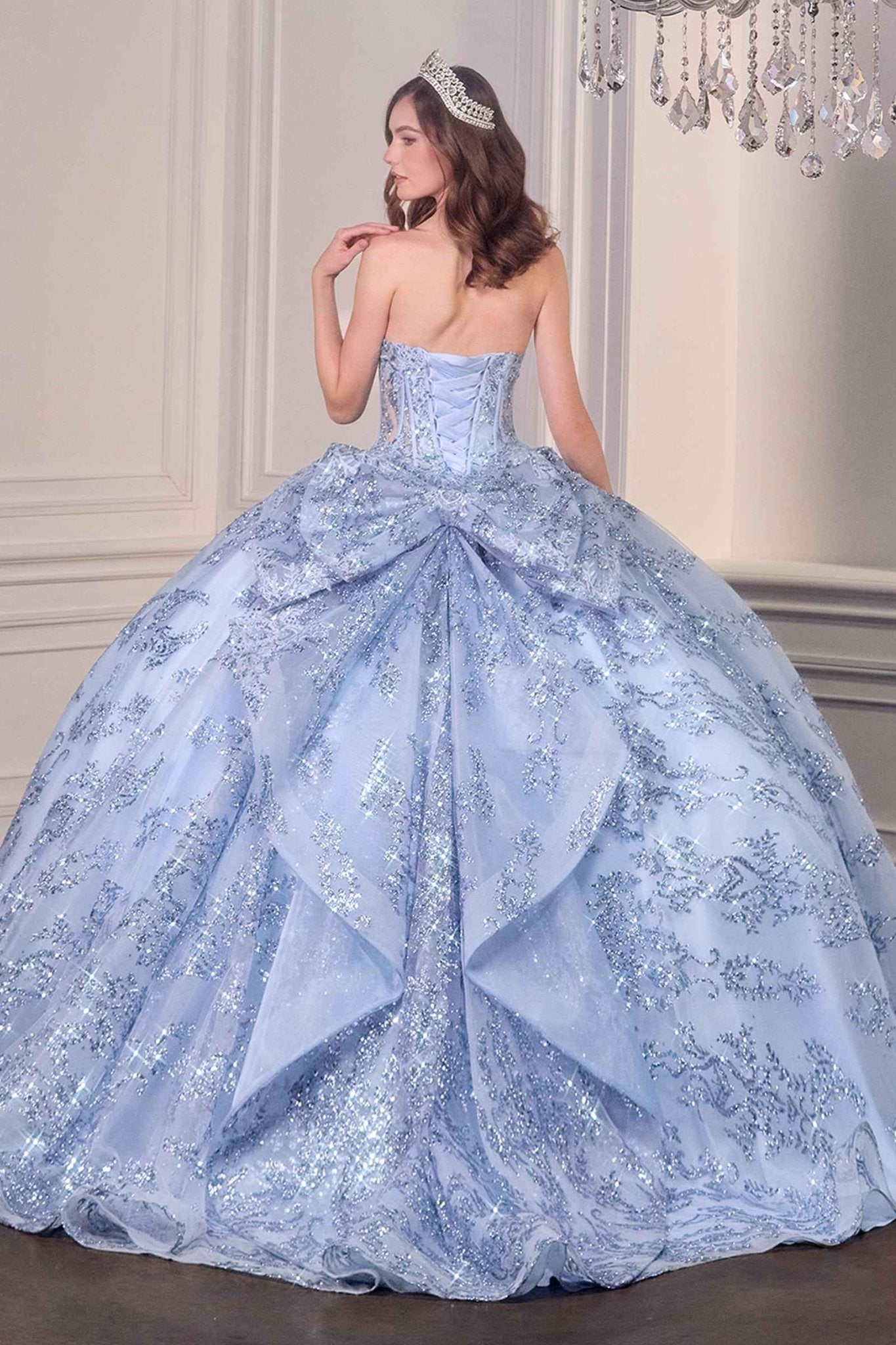 Ladivine 15732 Fairytale Strapless Sweetheart Cinderella Quinceanera Ball Gown - Luzilly Bridal & Apparel
