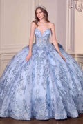Ladivine 15732 Fairytale Strapless Sweetheart Cinderella Quinceanera Ball Gown - Luzilly Bridal & Apparel