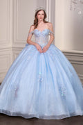 Ladivine 15735 Off the Shoulder Beaded Corset Bodice Quinceanera Ball Gown - Luzilly Bridal & Apparel