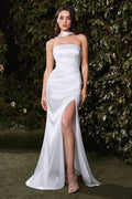Ladivine 7451W Dress Satin Strapless Bridal Gown - Luzilly Bridal & Apparel