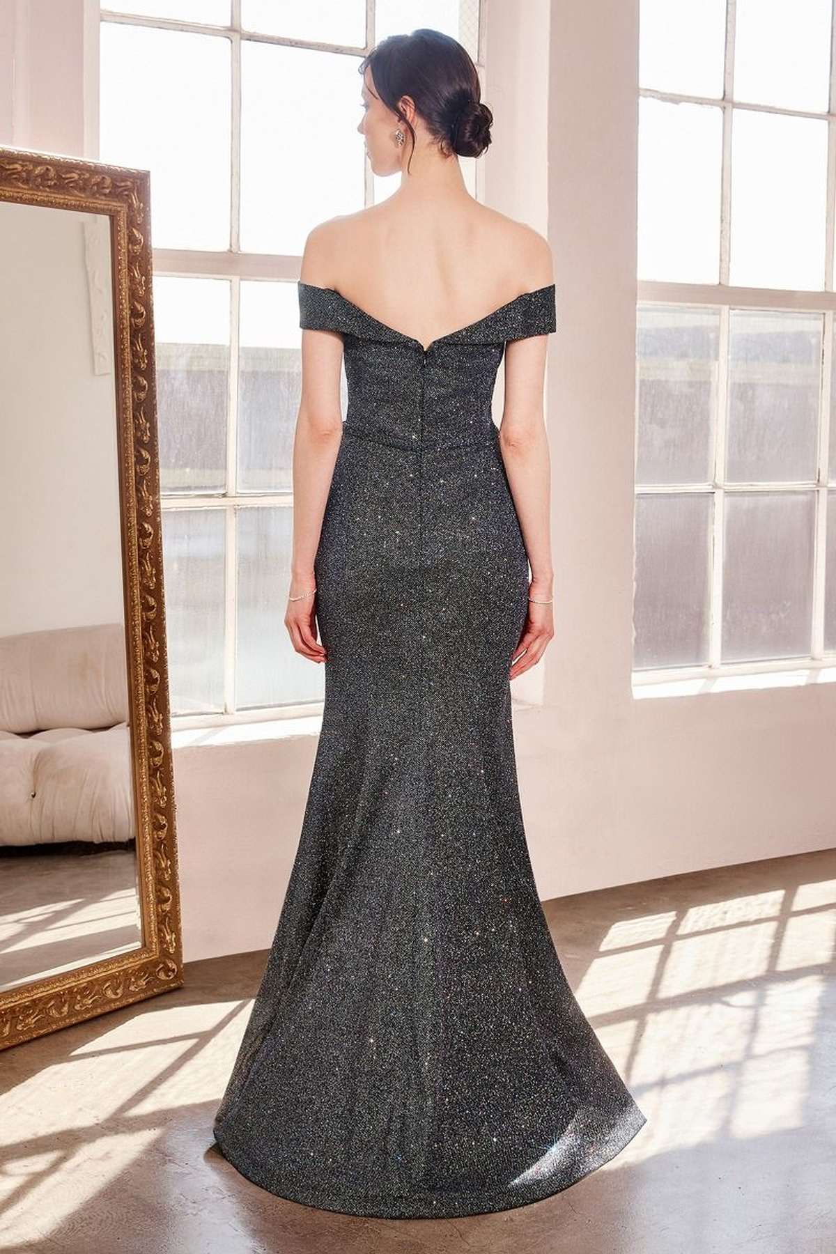 Ladivine Amoris T602 Off Shoulder Sweetheart Neck Fitted Prom Gown - Luzilly Bridal & Apparel