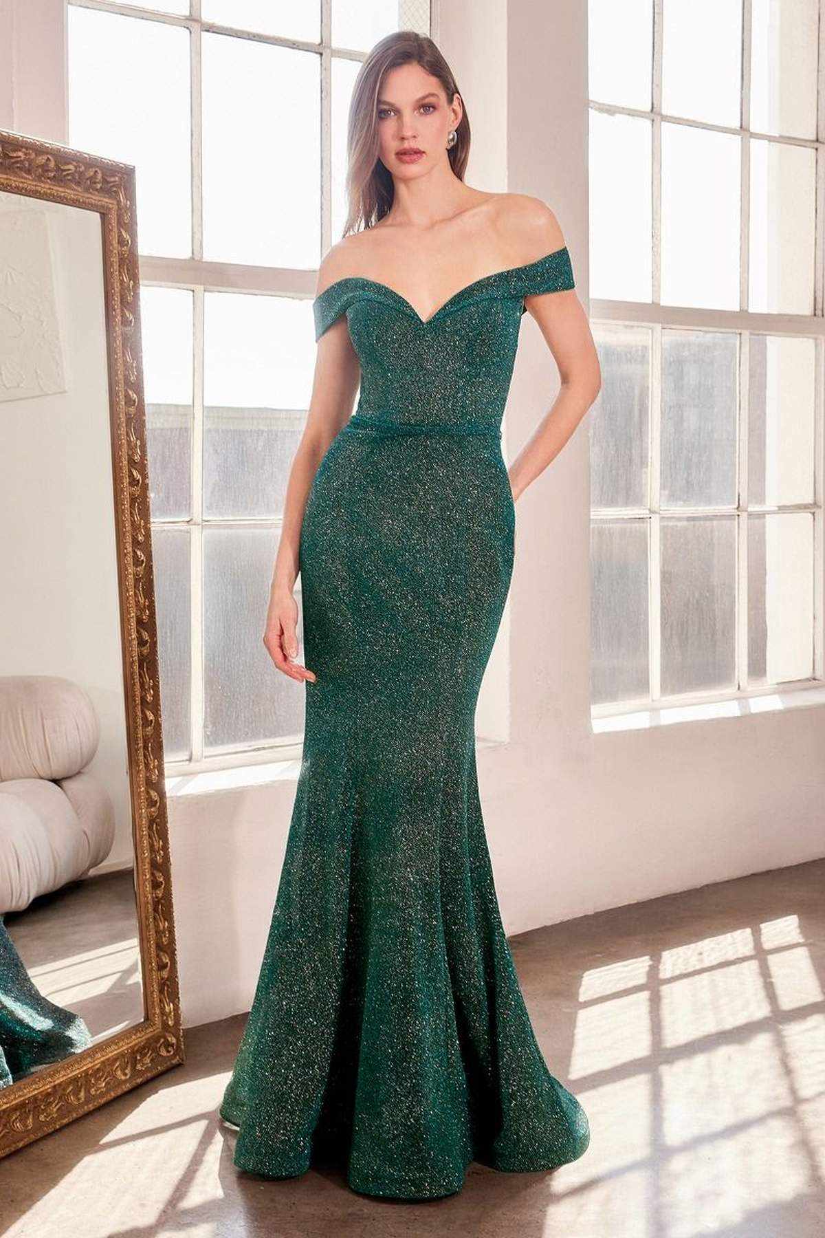 Ladivine Amoris T602 Off Shoulder Sweetheart Neck Fitted Prom Gown - Luzilly Bridal & Apparel