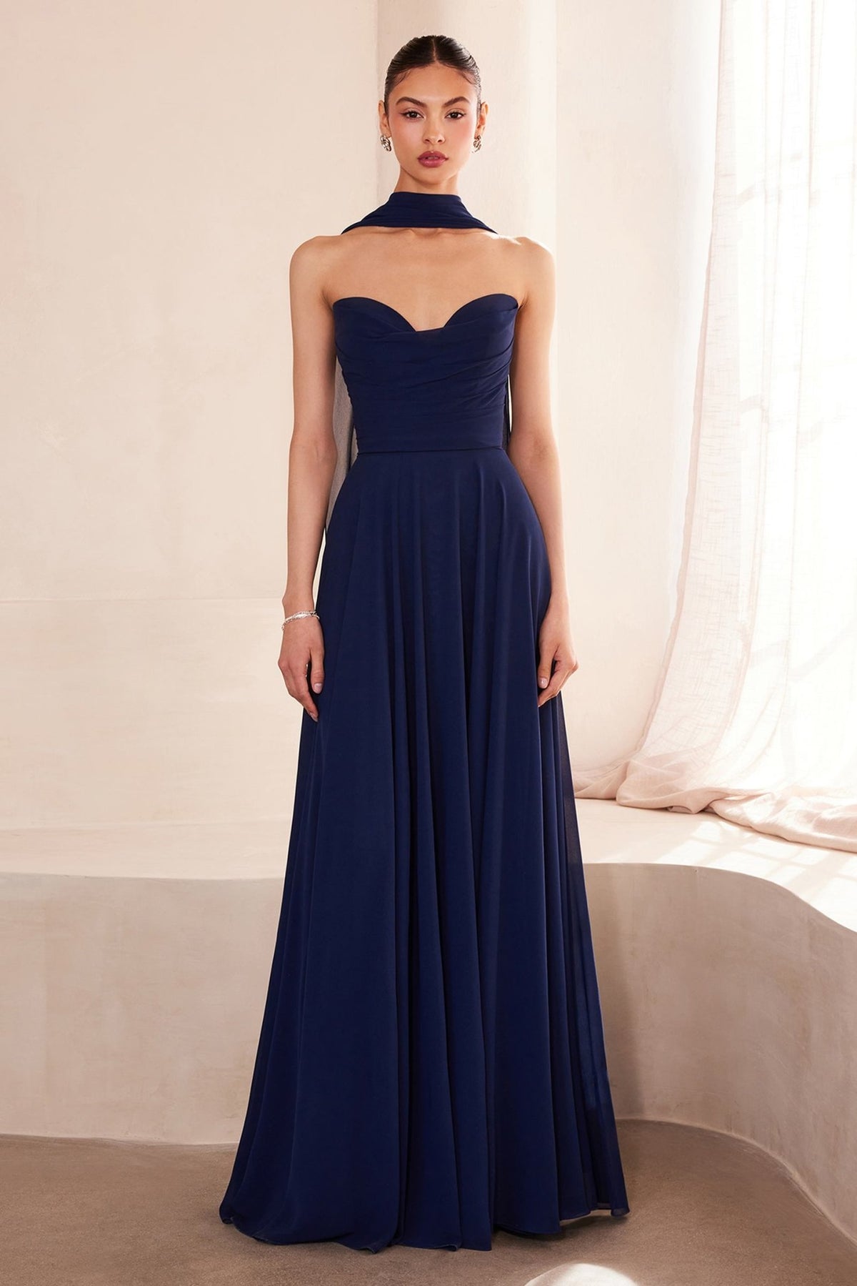 Ladivine Amoris T703 Dress Strapless A-Line Bridesmaid Gown - Luzilly Bridal & Apparel