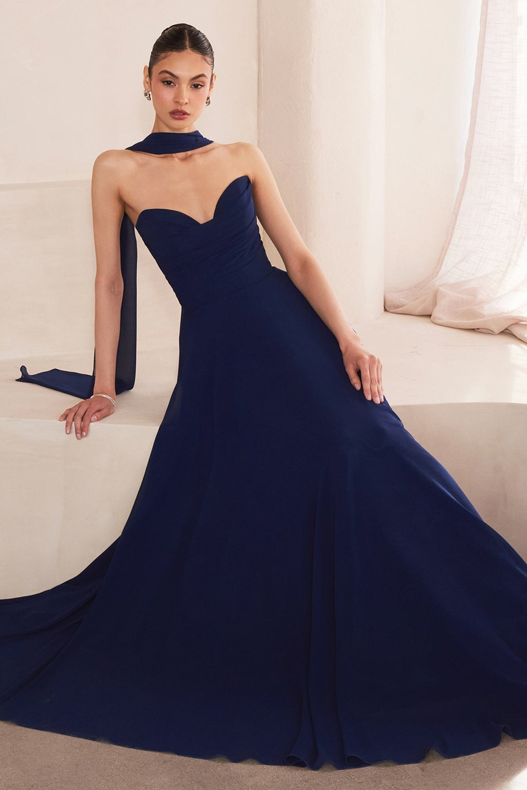 Ladivine Amoris T703 Dress Strapless A-Line Bridesmaid Gown - Luzilly Bridal & Apparel