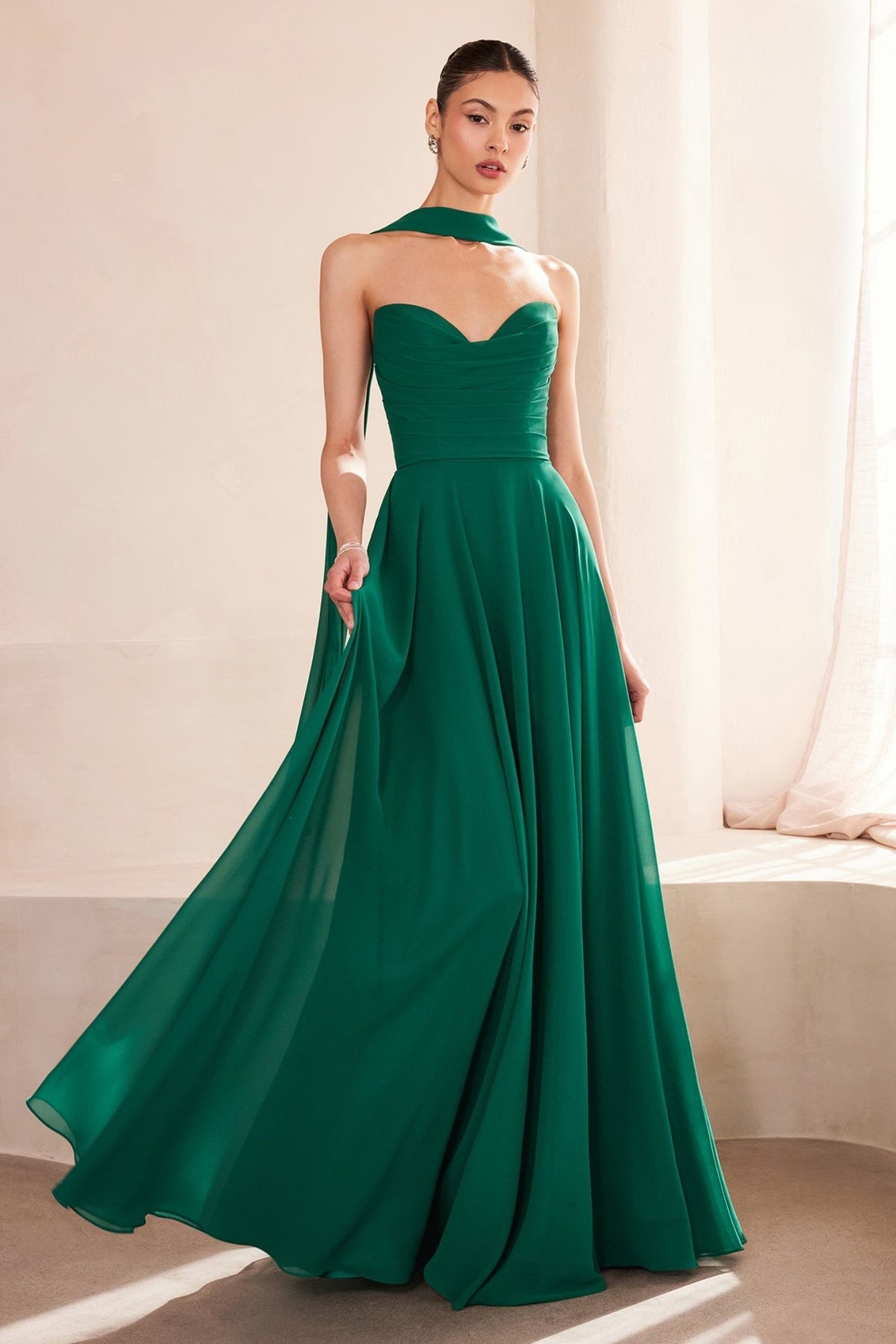 Ladivine Amoris T703 Dress Strapless A-Line Bridesmaid Gown - Luzilly Bridal & Apparel