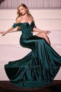 Ladivine KV1121 Dress Off the Shoulder Sweetheart Fitted Prom Gown - Luzilly Bridal & Apparel