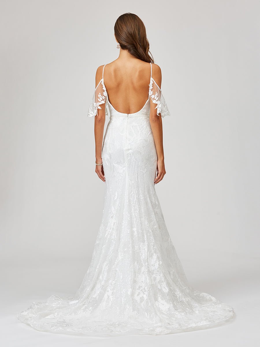 Lara 51037 - Lace Mermaid Bridal Gown - OUTLET - Luzilly Bridal & Apparel
