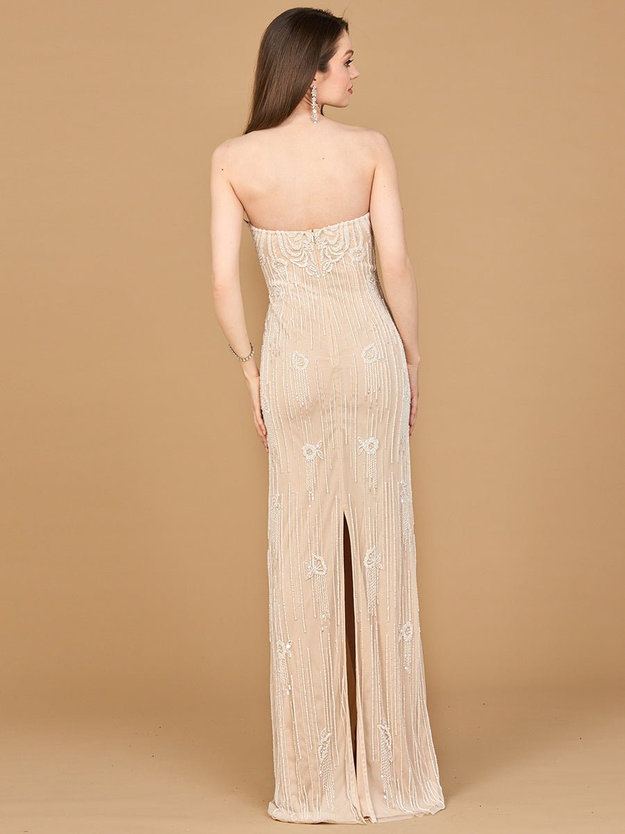 Lara 51212- Strapless Beaded Wedding Gown - Luzilly Bridal & Apparel