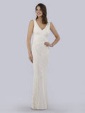 Lara Bryant Beaded Tank Sheath Wedding Dress - Luzilly Bridal & Apparel