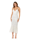 Lara Fae V-Neck Spaghetti Strap Wedding Gown - Luzilly Bridal & Apparel