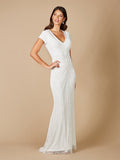 Lara Flavia Fitted Beaded Wedding Gown - Luzilly Bridal & Apparel