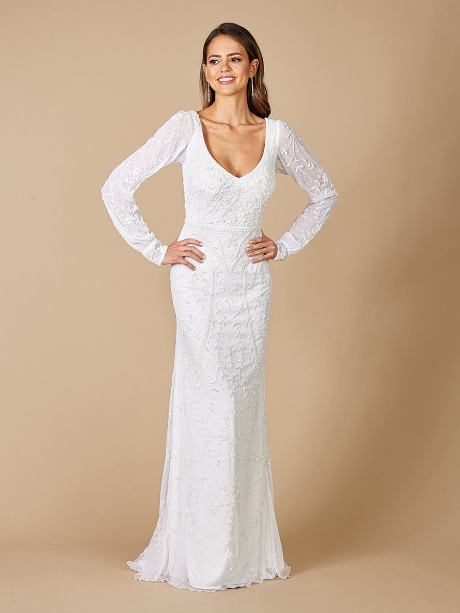 Lara Gigi Romantic Long Sleeve Wedding Dress - Luzilly Bridal & Apparel