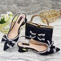 Lastest Italian Ladies Shoes with Matching Bag Set ED113 - Luzilly Bridal & Apparel