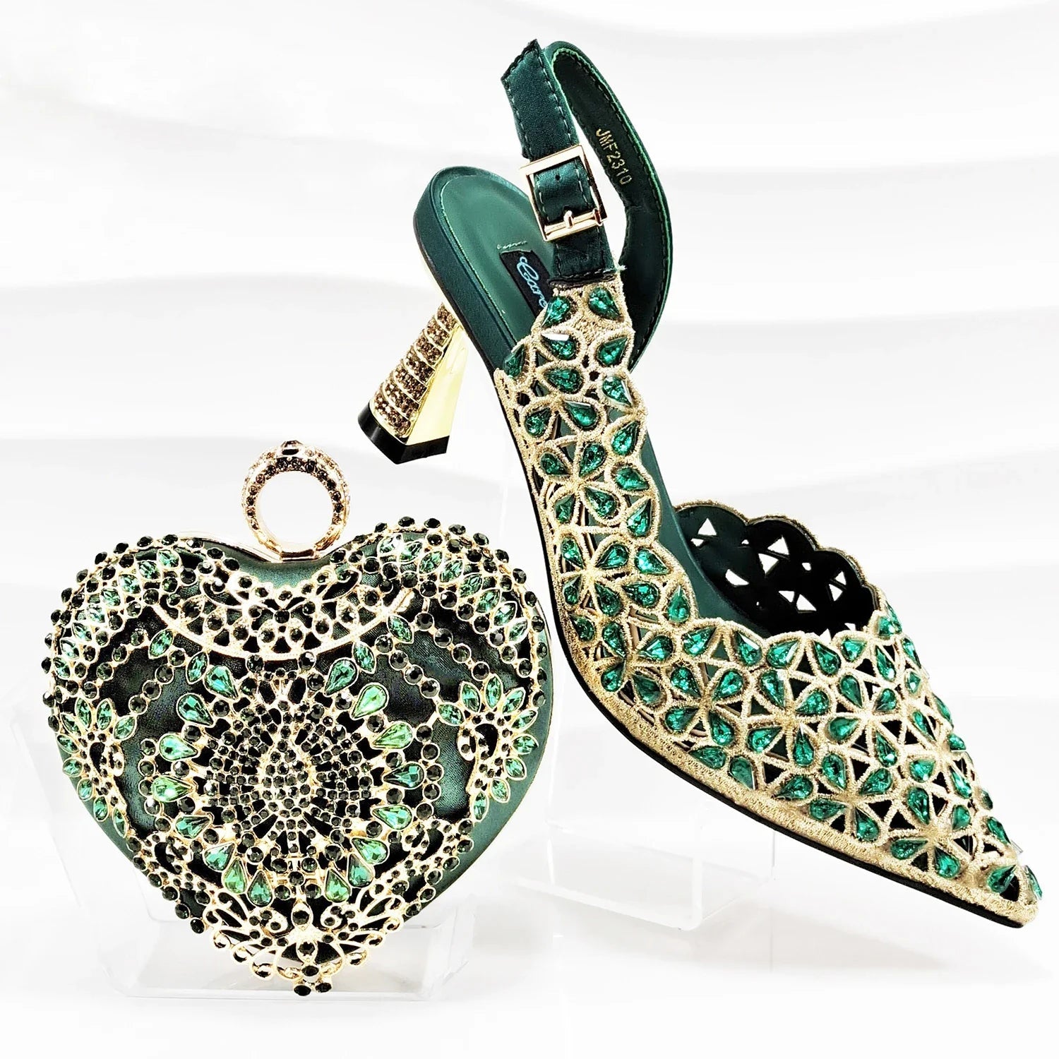 Lastest Italian Ladies Shoes with Matching Bag Set EDBGQ1-3 - Luzilly Bridal & Apparel