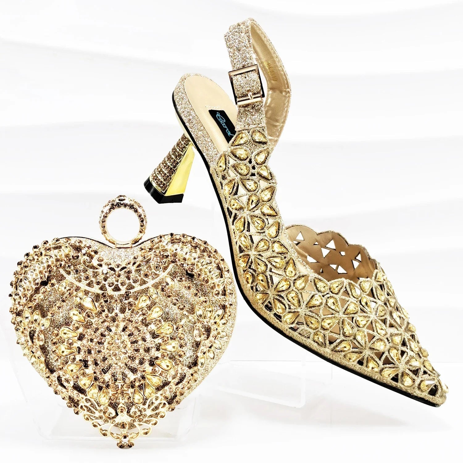 Lastest Italian Ladies Shoes with Matching Bag Set EDBGQ1-3 - Luzilly Bridal & Apparel