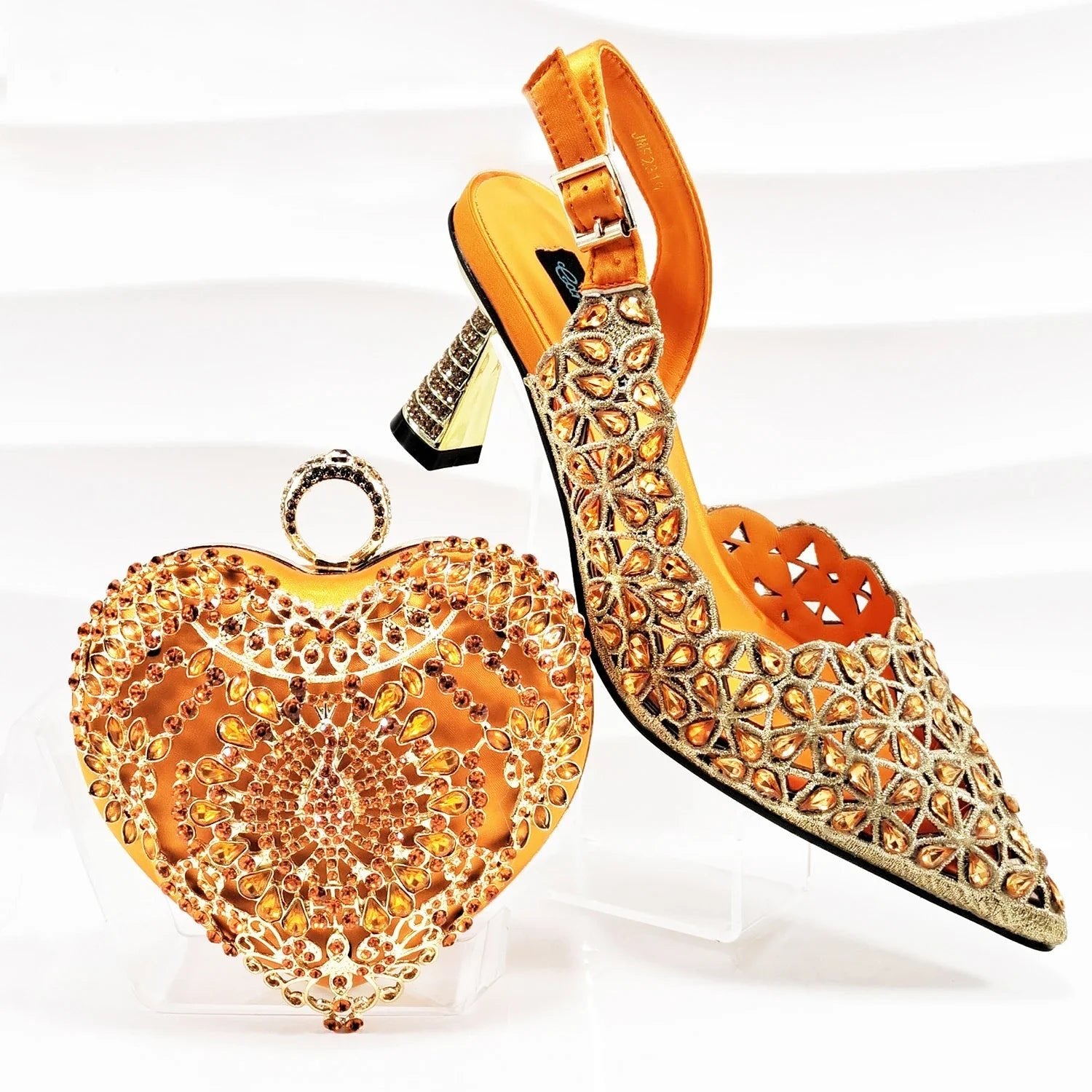 Lastest Italian Ladies Shoes with Matching Bag Set EDBGQ1-3 - Luzilly Bridal & Apparel