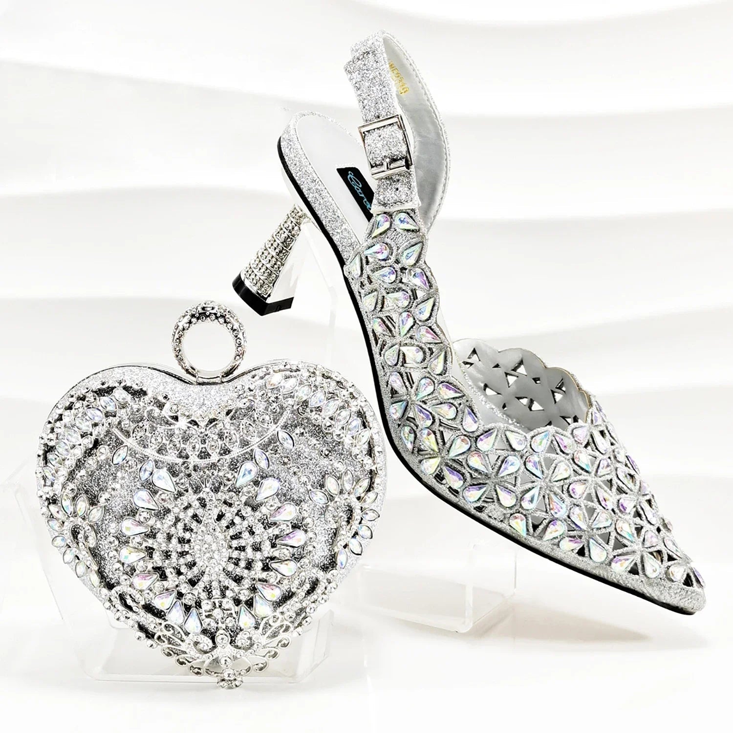 Lastest Italian Ladies Shoes with Matching Bag Set EDBGQ1-3 - Luzilly Bridal & Apparel