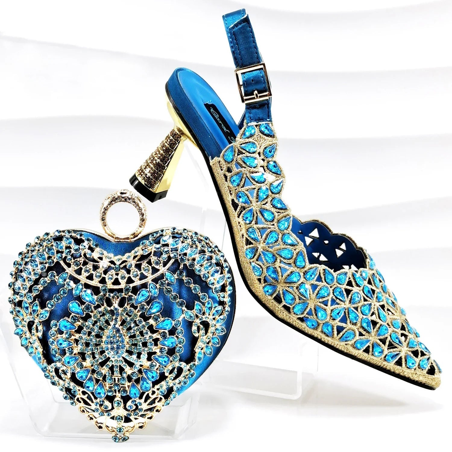 Lastest Italian Ladies Shoes with Matching Bag Set EDBGQ1-3 - Luzilly Bridal & Apparel