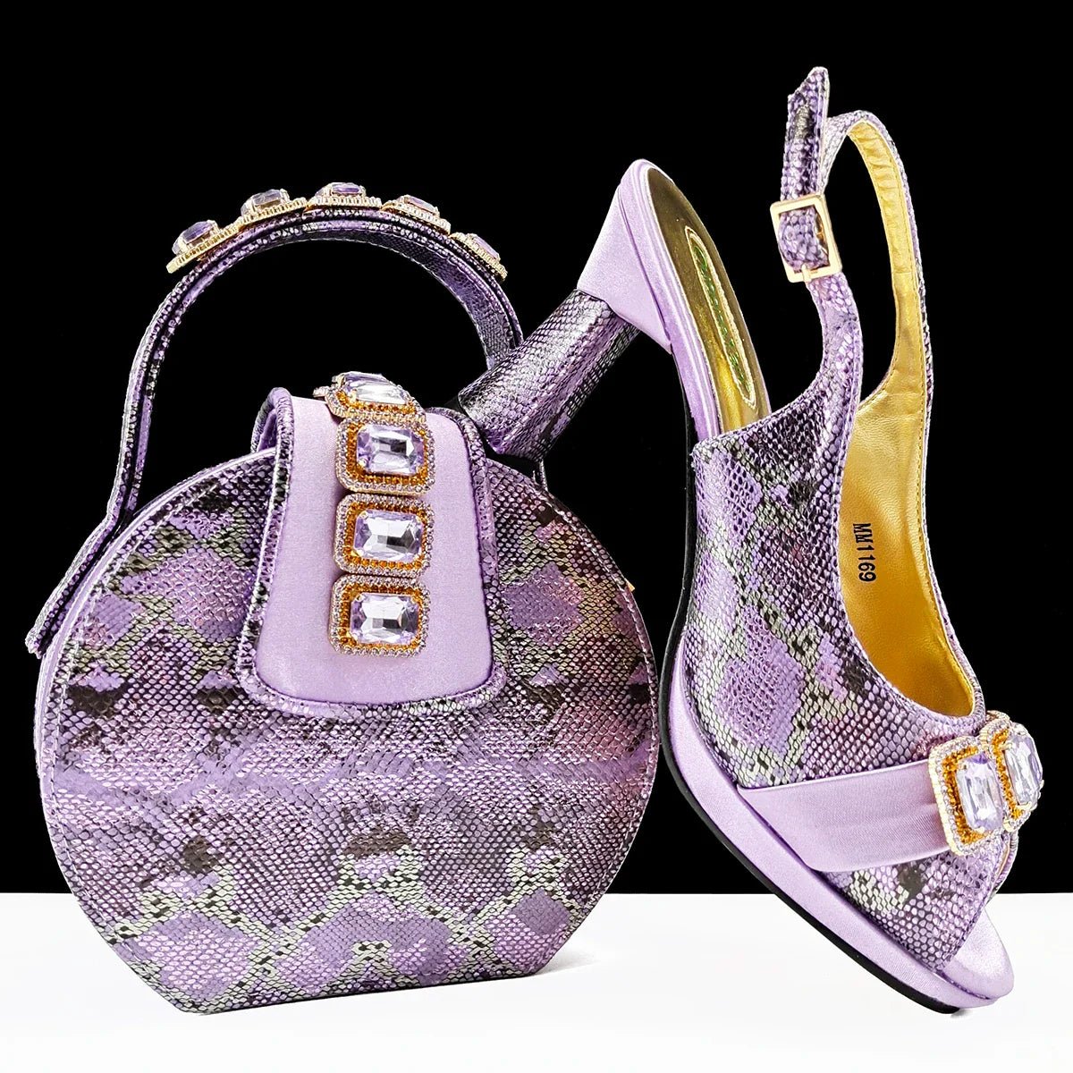 Lastest Italian Shoes And Bag Sets EDHCV1-1 - Luzilly Bridal & Apparel