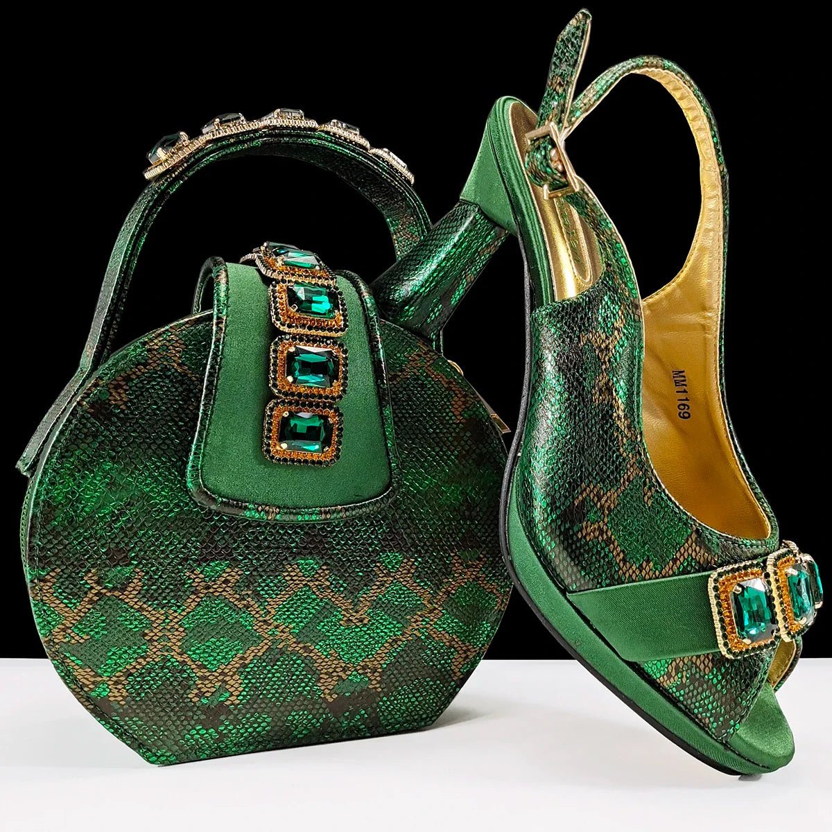 Lastest Italian Shoes And Bag Sets EDHCV1-1 - Luzilly Bridal & Apparel