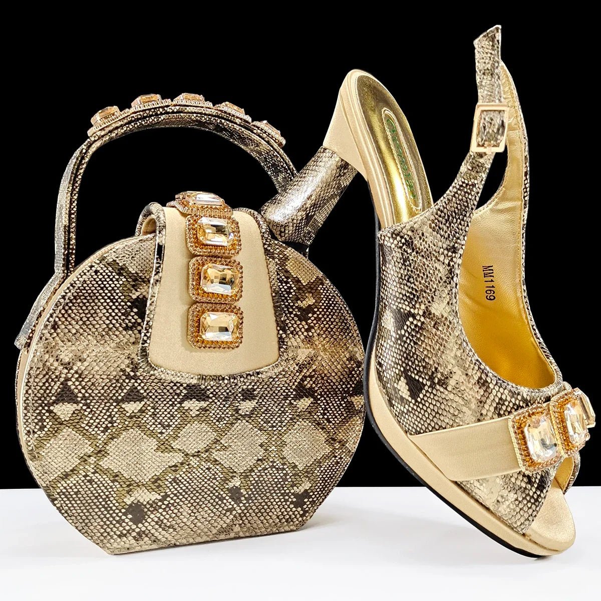 Lastest Italian Shoes And Bag Sets EDHCV1-1 - Luzilly Bridal & Apparel