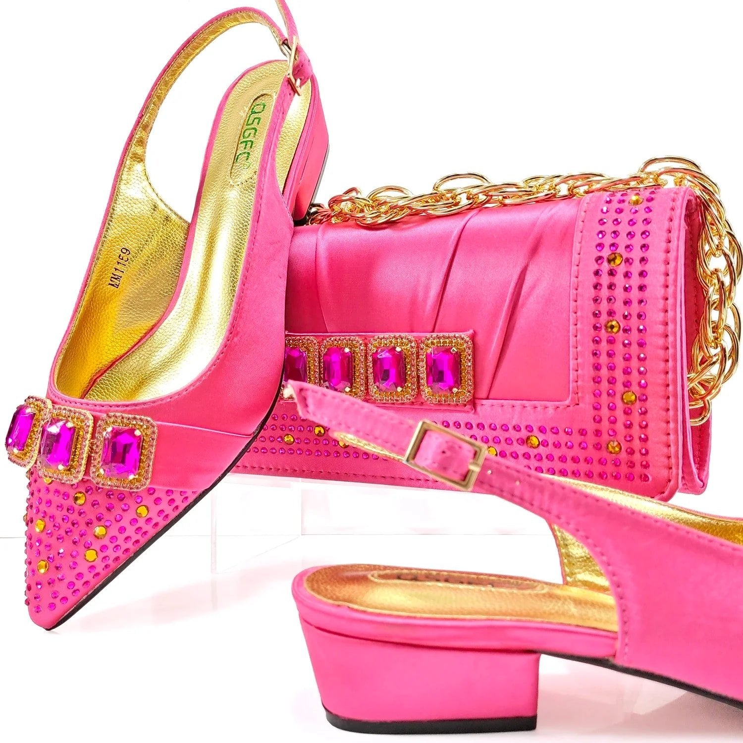 Lastest Italian Style Ladies Shoes with Matching Bag Set HMP1-9 - Luzilly Bridal & Apparel