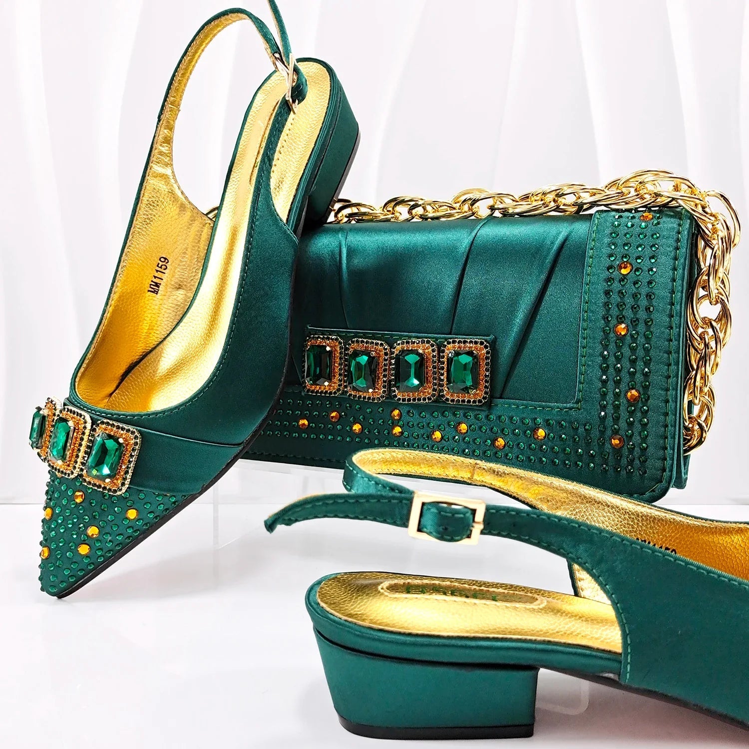 Lastest Italian Style Ladies Shoes with Matching Bag Set HMP1-9 - Luzilly Bridal & Apparel