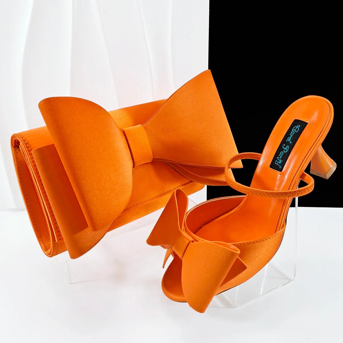 Lastest Italian Style Ladies Shoes with Matching Bag Set HVB1-1 - Luzilly Bridal & Apparel