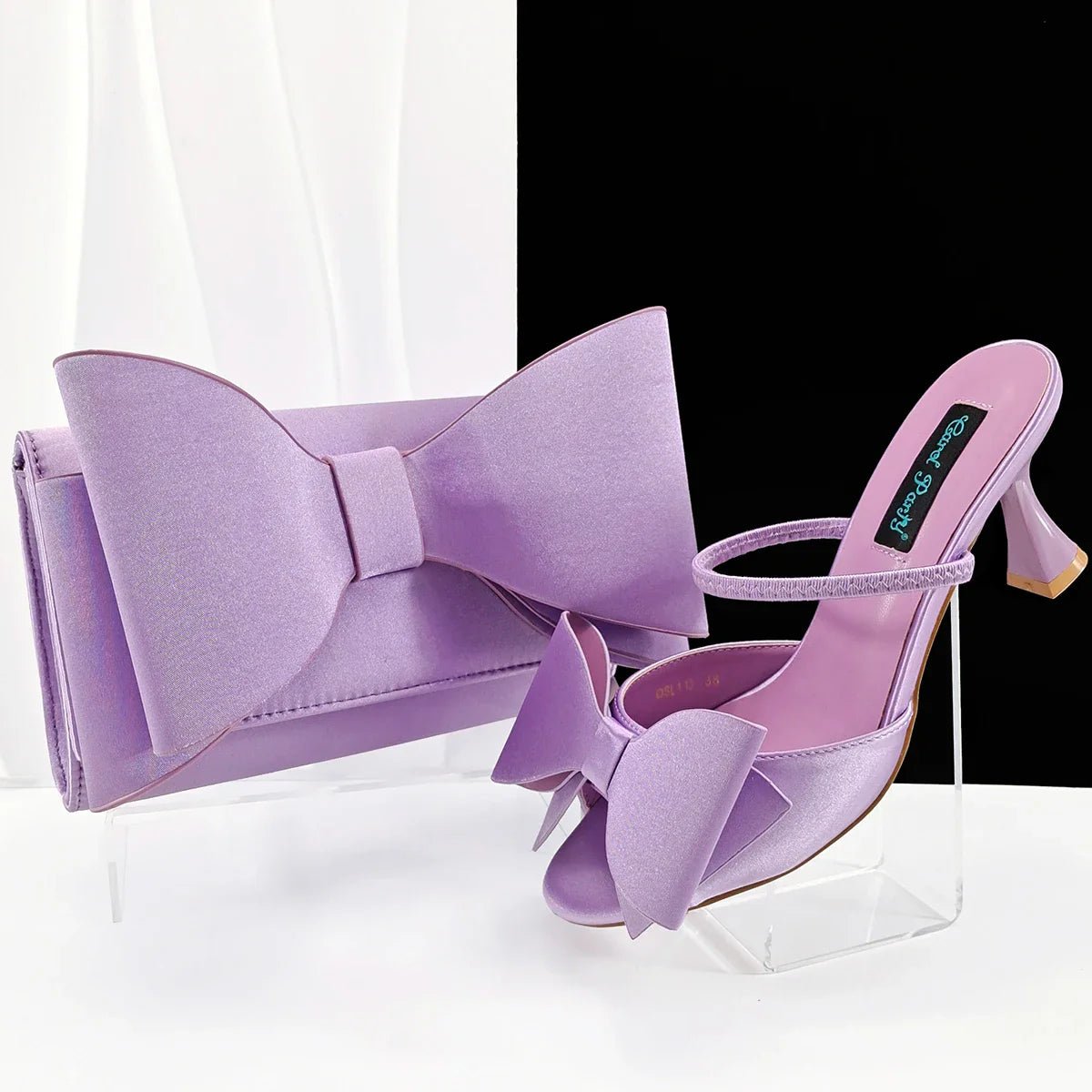 Lastest Italian Style Ladies Shoes with Matching Bag Set HVB1-1 - Luzilly Bridal & Apparel