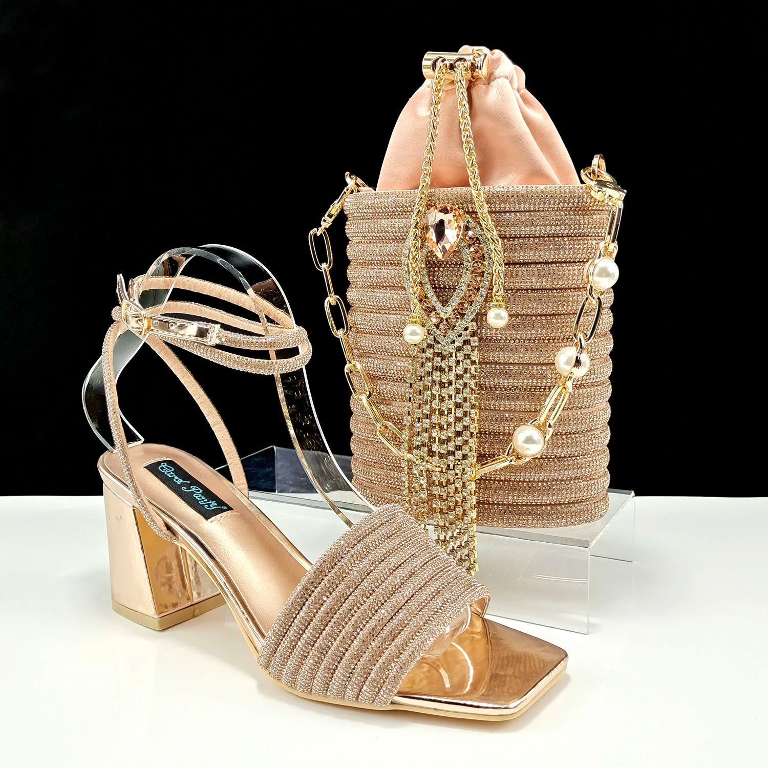 Lastest Ladies Shoes with Matching Bag Set HJJ1-23 - Luzilly Bridal & Apparel