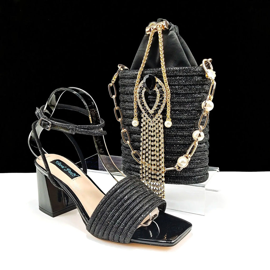 Lastest Ladies Shoes with Matching Bag Set HJJ1-23 - Luzilly Bridal & Apparel