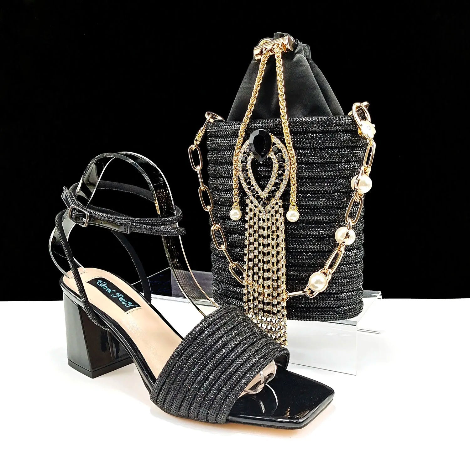 Lastest Ladies Shoes with Matching Bag Set HJJ1-23 - Luzilly Bridal & Apparel