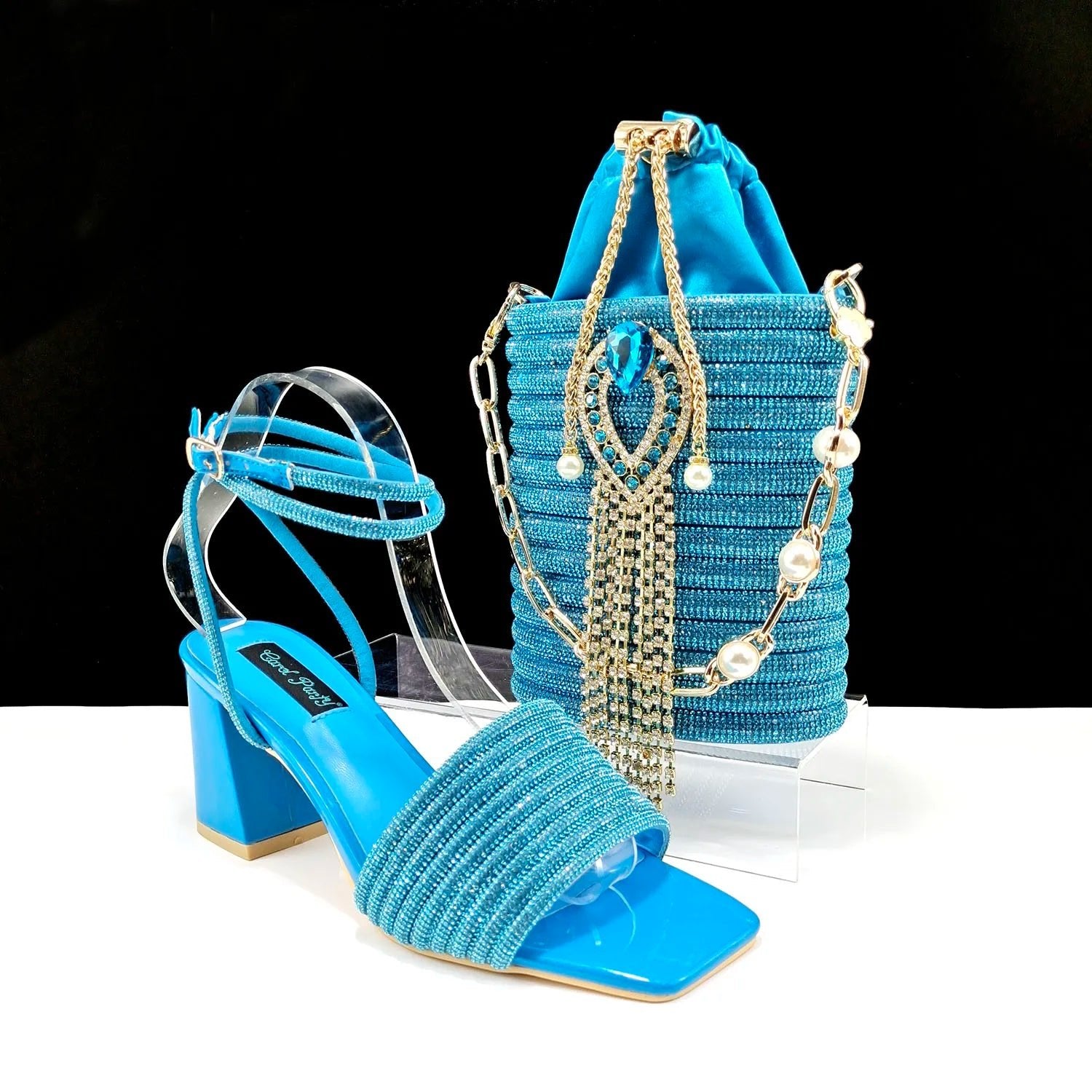 Lastest Ladies Shoes with Matching Bag Set HJJ1-23 - Luzilly Bridal & Apparel