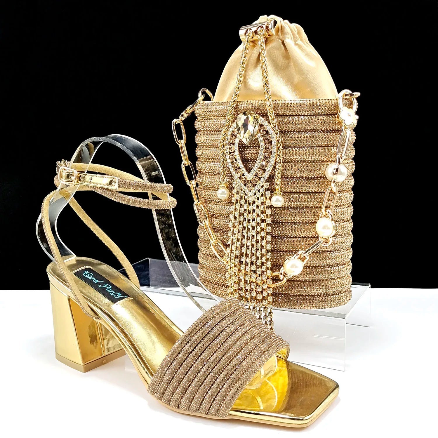 Lastest Ladies Shoes with Matching Bag Set HJJ1-23 - Luzilly Bridal & Apparel