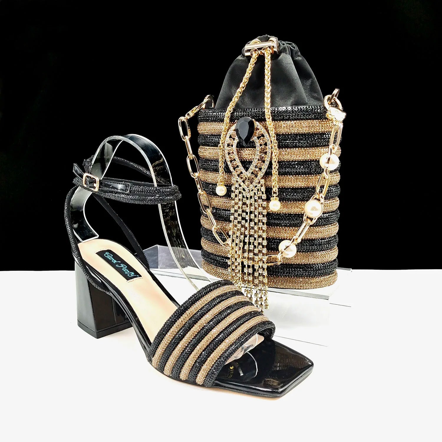 Lastest Ladies Shoes with Matching Bag Set HJJ1-23 - Luzilly Bridal & Apparel