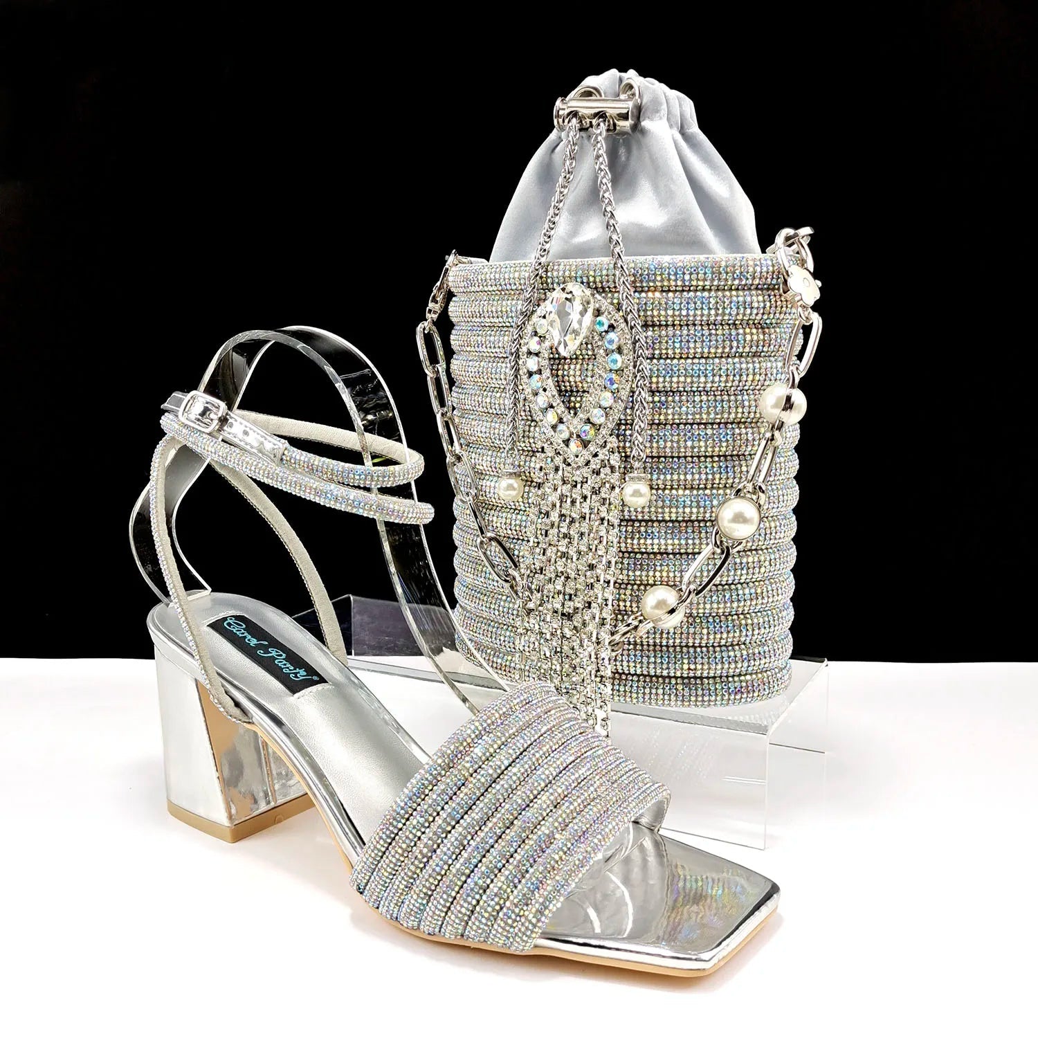 Lastest Ladies Shoes with Matching Bag Set HJJ1-23 - Luzilly Bridal & Apparel