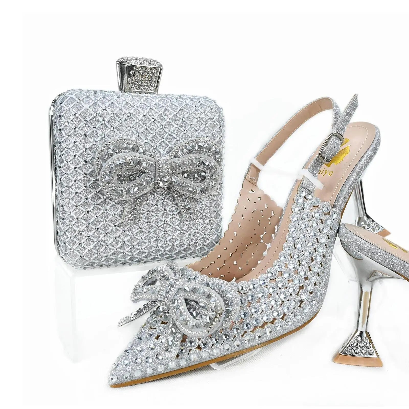 Lastest Shoes And Bag Matching Set HTG1-10 - Luzilly Bridal & Apparel