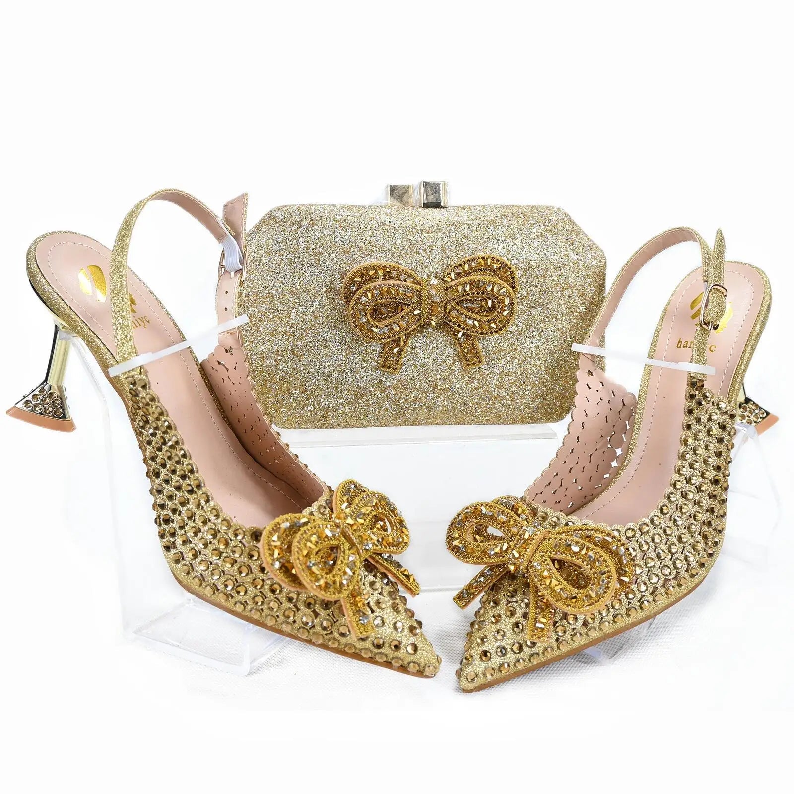 Lastest Shoes And Bag Matching Set HTG1-10 - Luzilly Bridal & Apparel