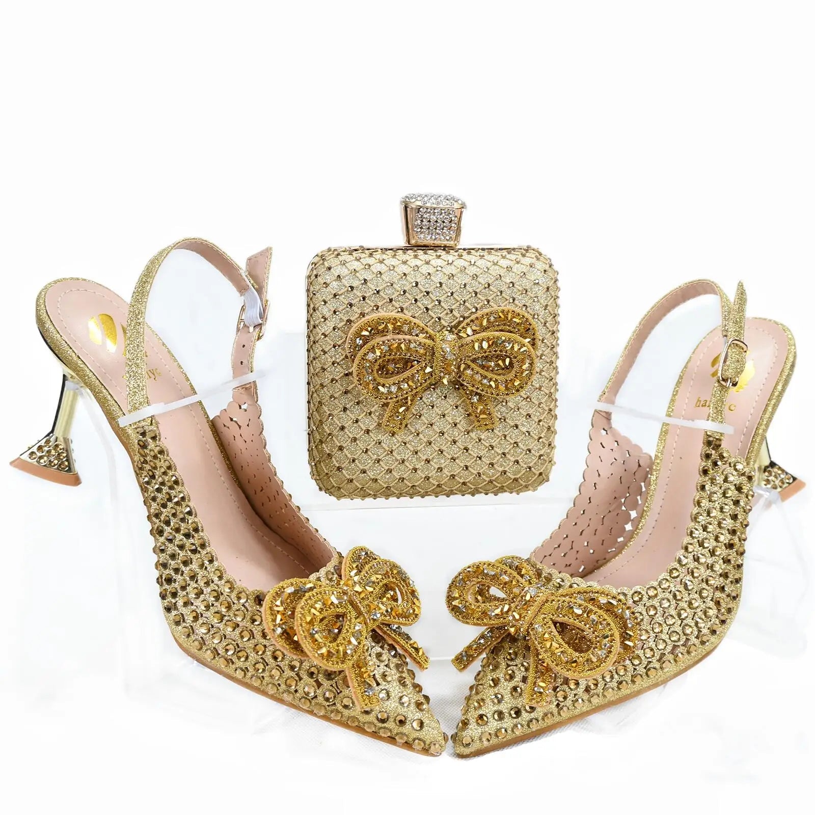 Lastest Shoes And Bag Matching Set HTG1-10 - Luzilly Bridal & Apparel