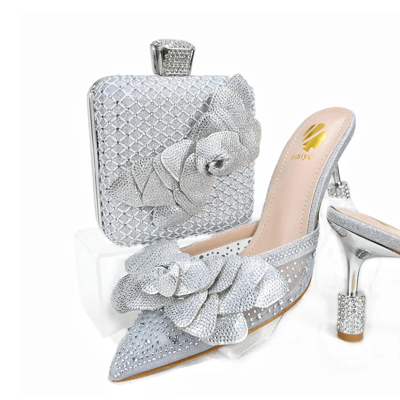 Lastest Shoes And Bag Matching Set HTG1-10 - Luzilly Bridal & Apparel
