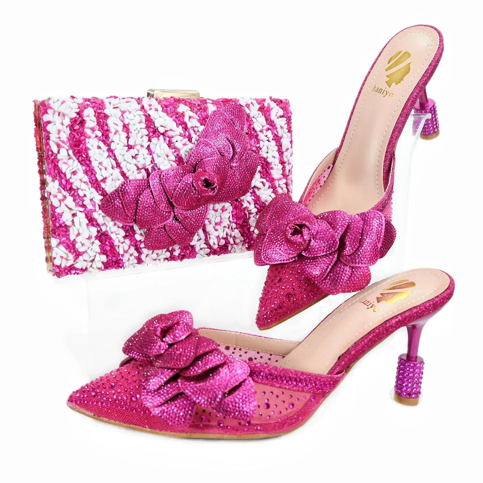 Lastest Shoes And Bag Matching Set HTG1-10 - Luzilly Bridal & Apparel