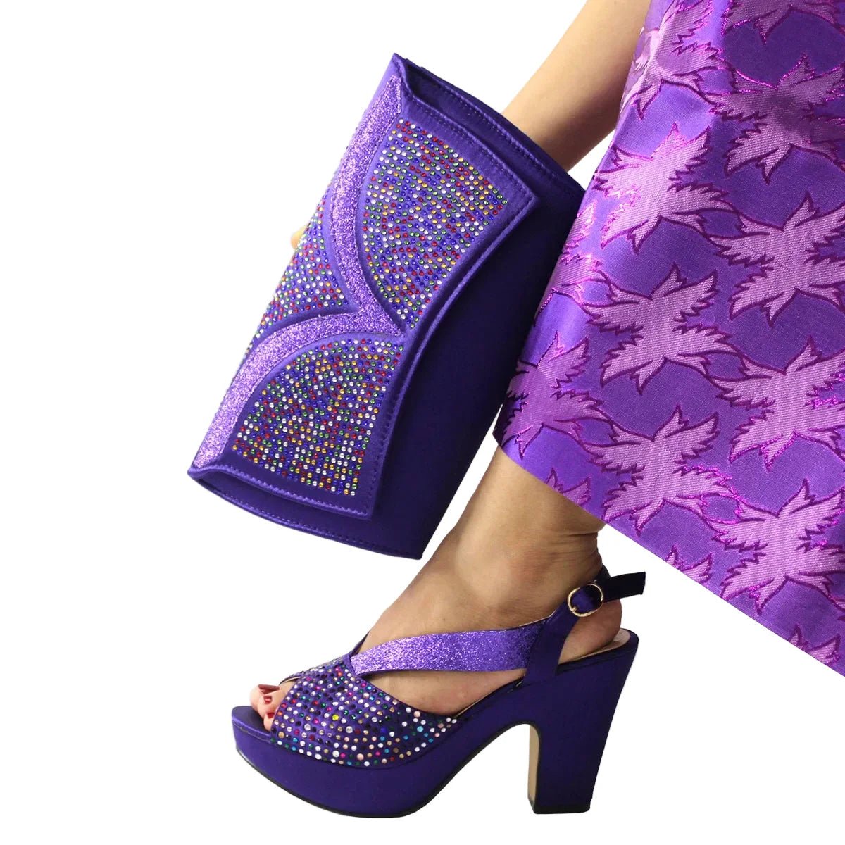 Latest African Women Shoes and Bag Set EDN23 - Luzilly Bridal & Apparel