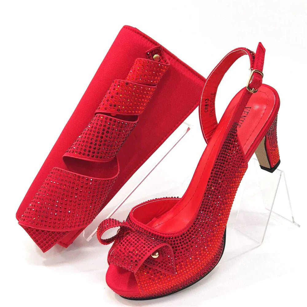 Latest Italian African Shoes And Bag Sets ED117 - Luzilly Bridal & Apparel