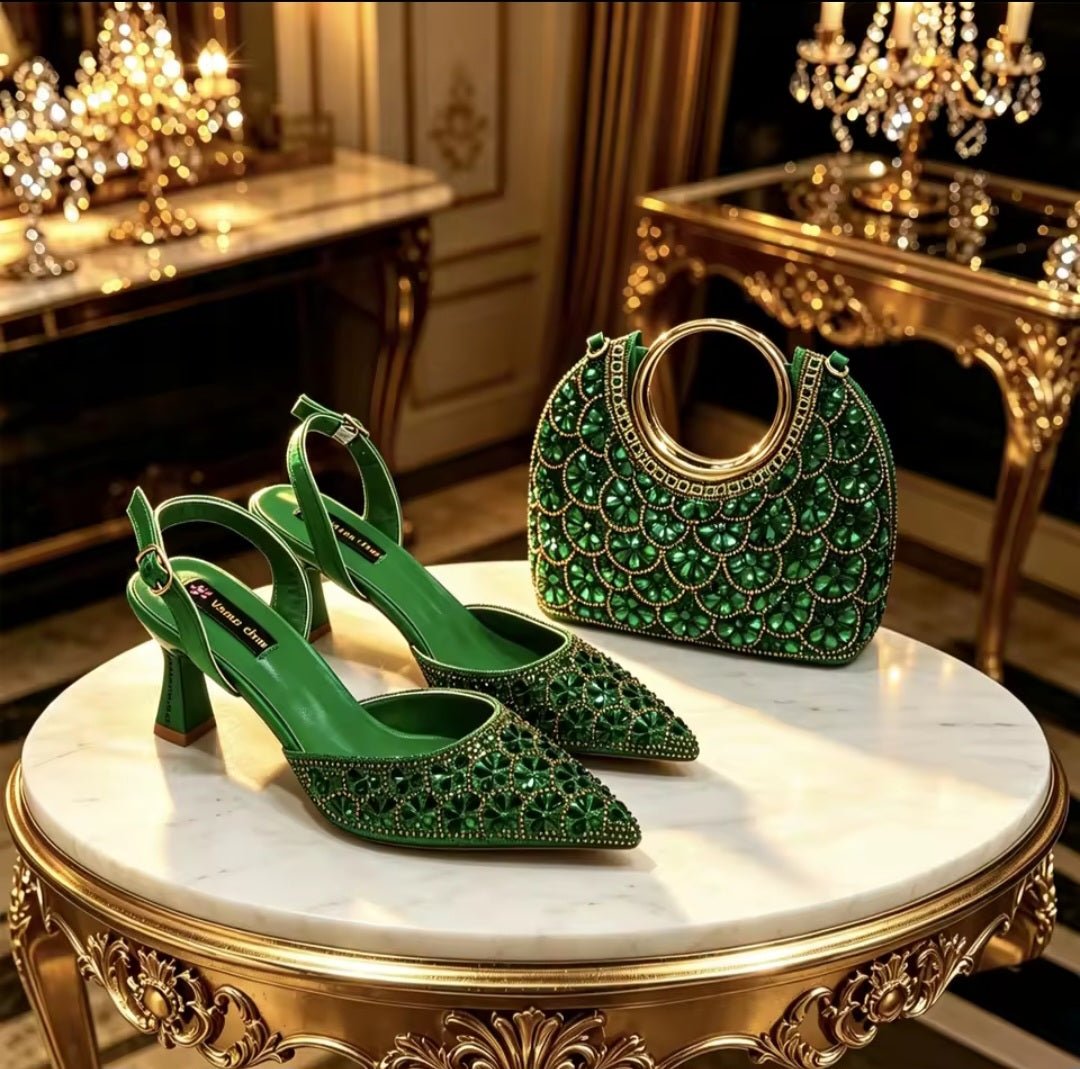 Latest Italian Ladies Shoes and Bag Set EDS42 - Luzilly Bridal & Apparel