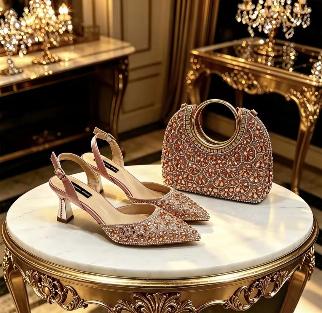 Latest Italian Ladies Shoes and Bag Set EDS42 - Luzilly Bridal & Apparel