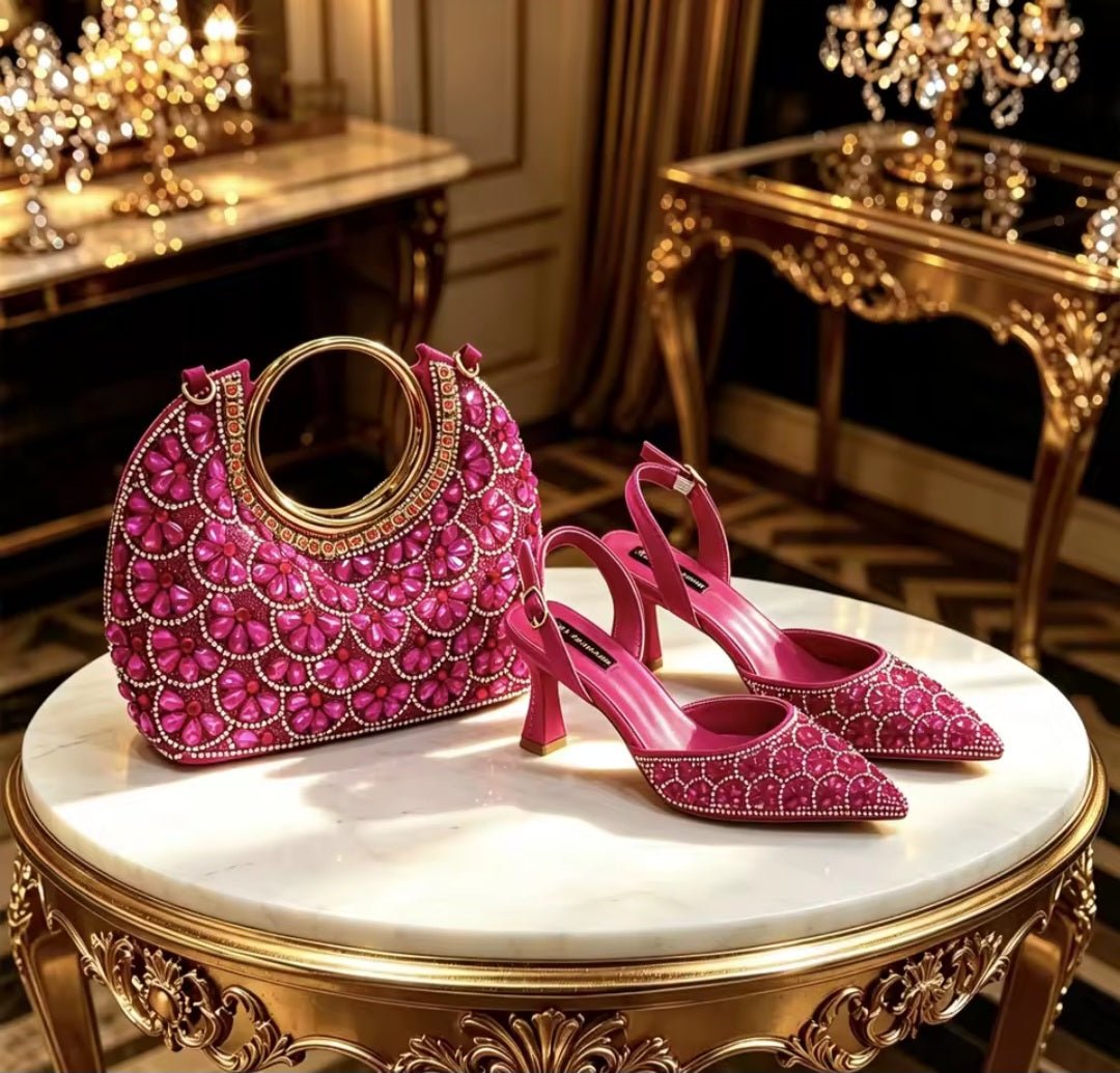 Latest Italian Ladies Shoes and Bag Set EDS42 - Luzilly Bridal & Apparel