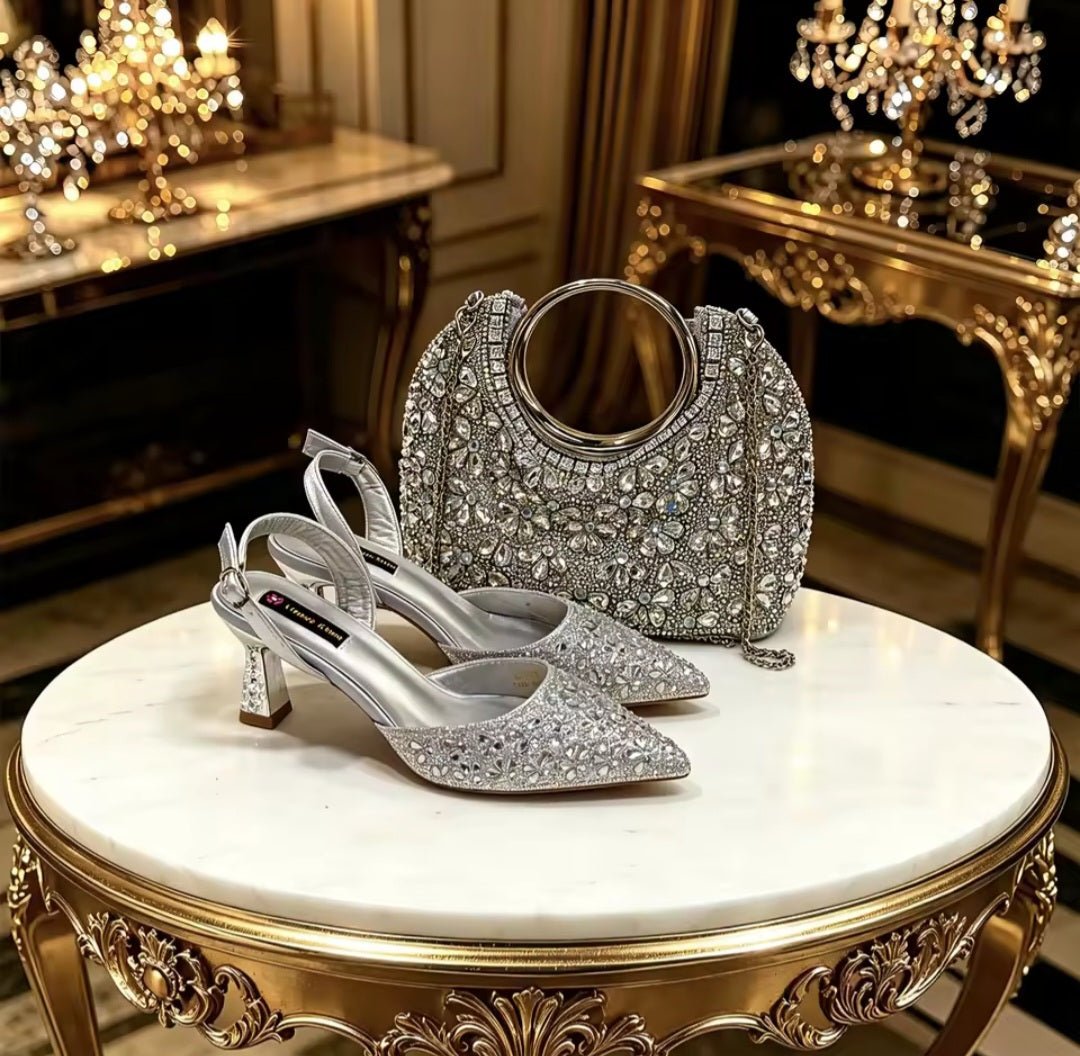 Latest Italian Ladies Shoes and Bag Set EDS42 - Luzilly Bridal & Apparel