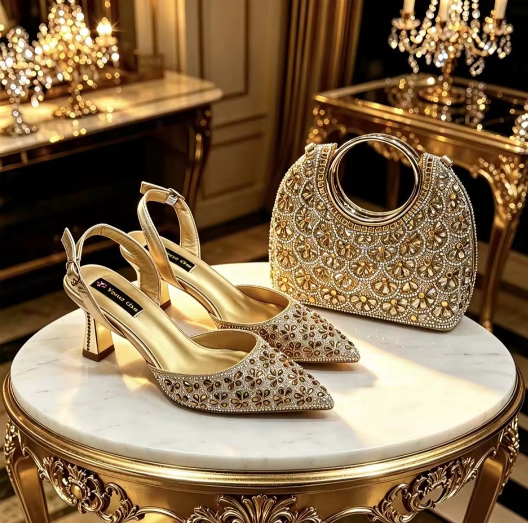 Latest Italian Ladies Shoes and Bag Set EDS42 - Luzilly Bridal & Apparel